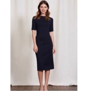 Boden Barbara Ponte Dress Navy UK4 Petite NWOT